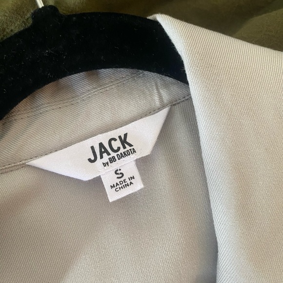 GREY SILVER OPEN DRAPED LIGHTWEIGHT JACKET - Picture 4 of 4